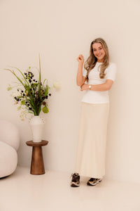 MSCHMellona Tee Bright White - Bij Keesje - MSCH Copenhagen - Top