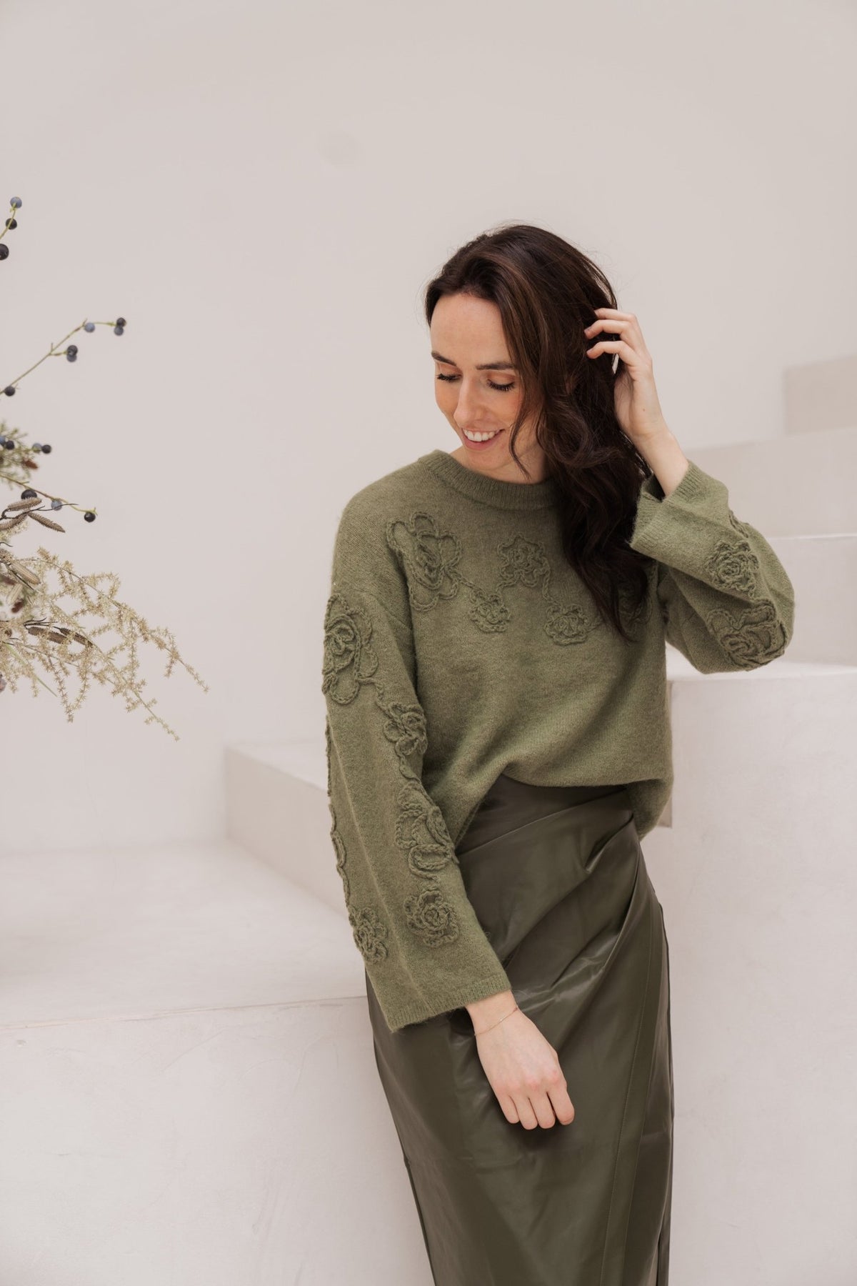 Mschmiabelle hope pullover olvine - Bij Keesje - MSCH Copenhagen