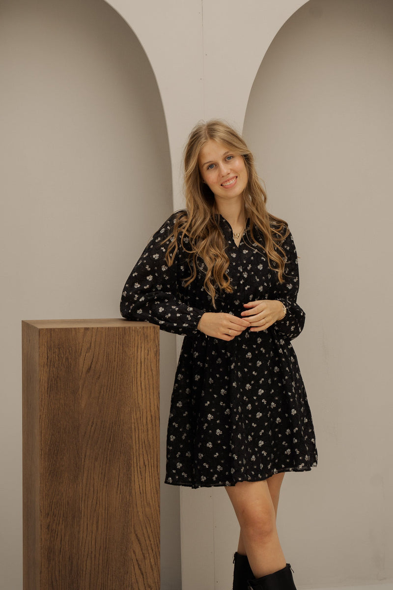 MSCHNancy dress aop egret flower - Bij Keesje - MSCH Copenhagen