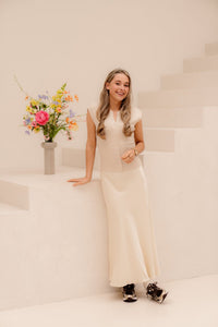 MSCHNicolette Ullas Skirt Bleached sand - Bij Keesje - MSCH Copenhagen - rokken