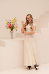 MSCHNicolette Ullas Skirt Bleached sand - Bij Keesje - MSCH Copenhagen - rokken