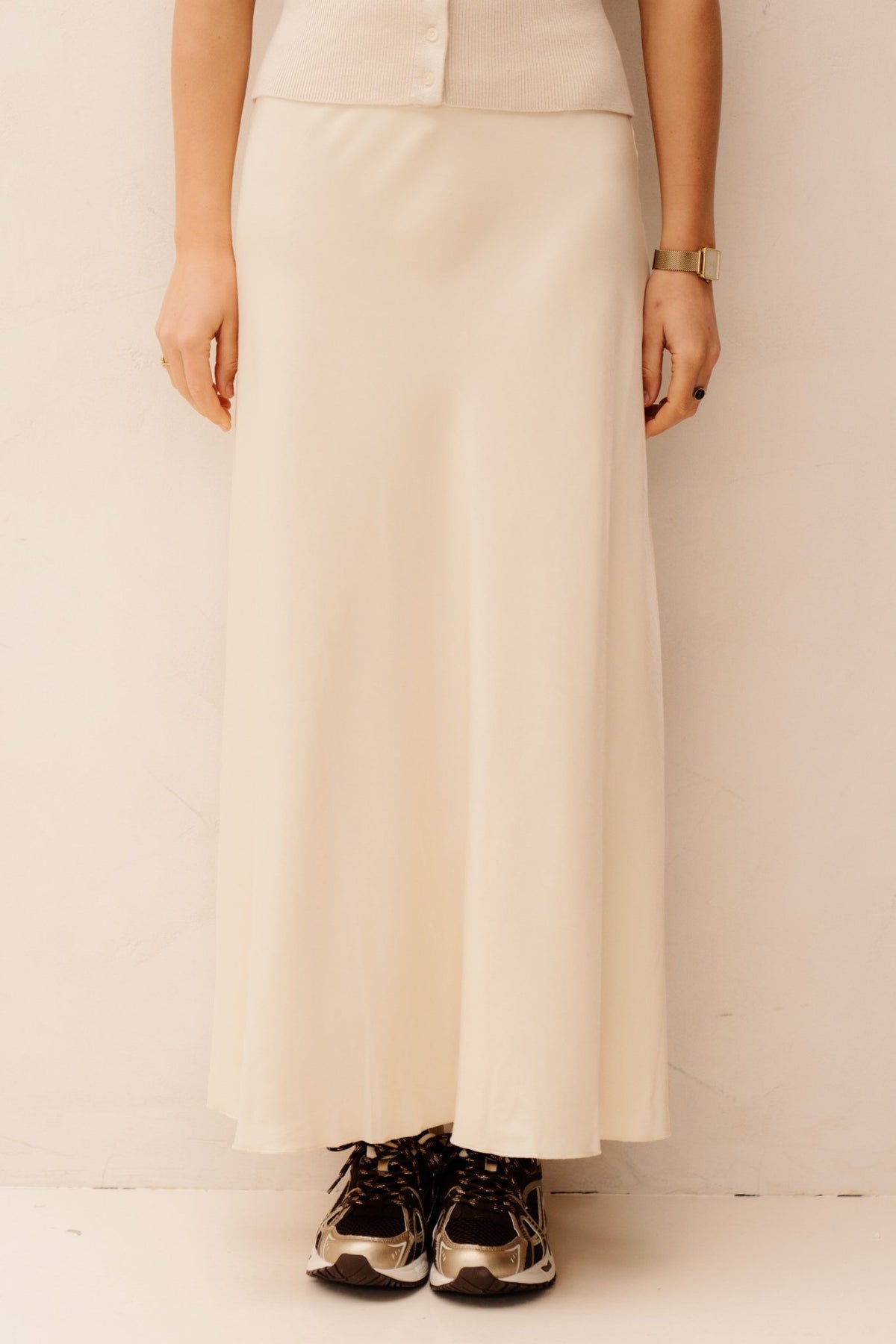 MSCHNicolette Ullas Skirt Bleached sand - Bij Keesje - MSCH Copenhagen - rokken