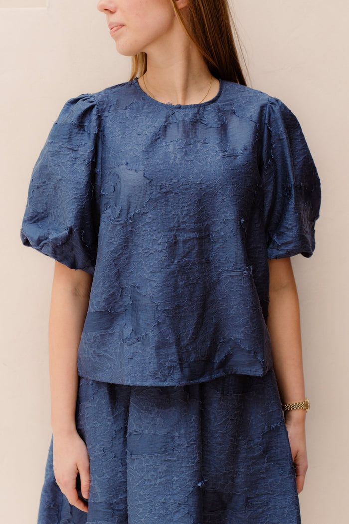 MSCHOrkidea 2/4 Top Vintage indigo - Bij Keesje - MSCH Copenhagen - top