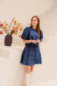 MSCHOrkidea 2/4 Top Vintage indigo - Bij Keesje - MSCH Copenhagen - top