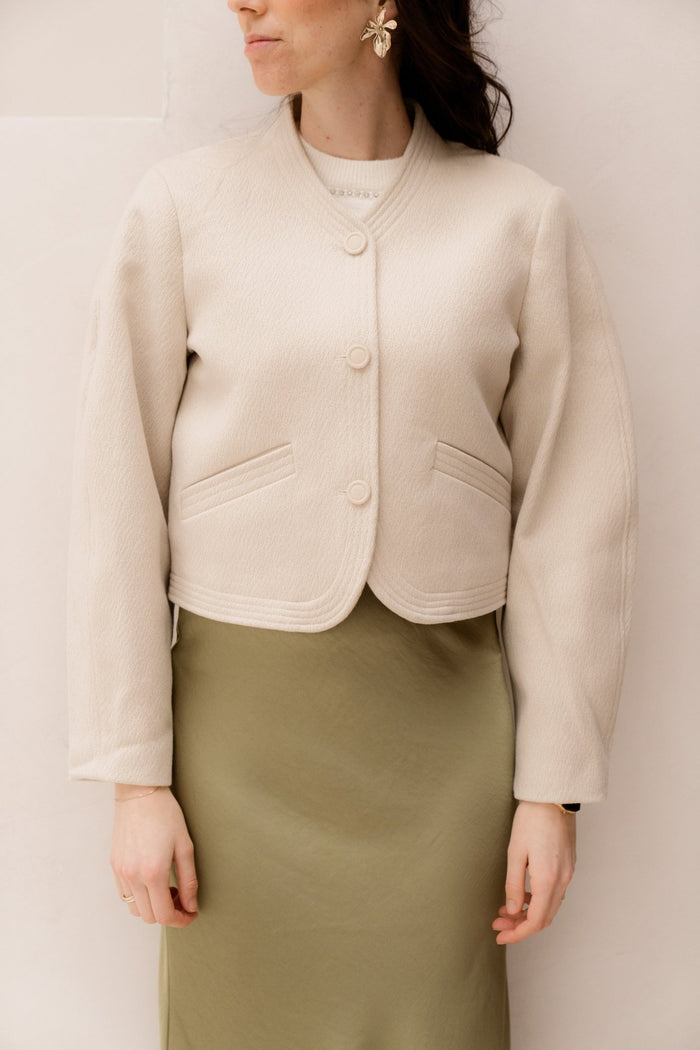 MSCHSari Esmeralda Jacket Oatmeal - Bij Keesje - MSCH Copenhagen