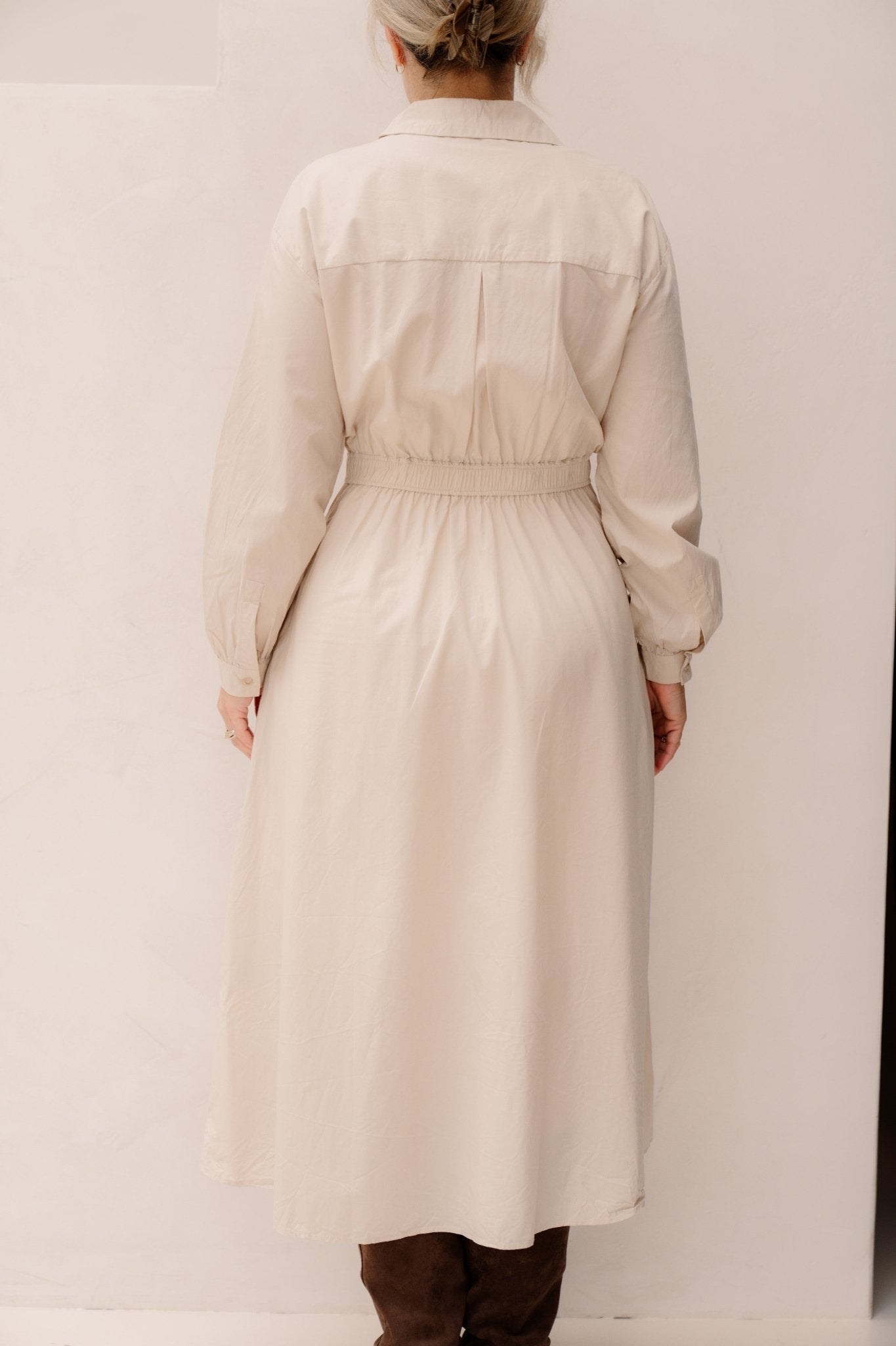 Mschselmina dress oatmeal - Bij Keesje - MSCH Copenhagen - jurk