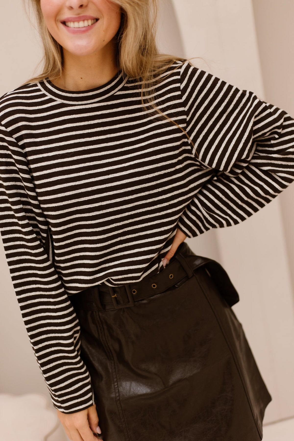 MschSofia Sweatshirt STP Mole/Oatmeal - Bij Keesje - MSCH Copenhagen - Trui