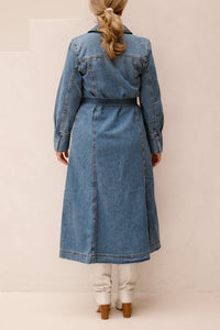 MSCHTuro Alena Shirt Dress Mid blue - Bij Keesje - MSCH Copenhagen - jurk