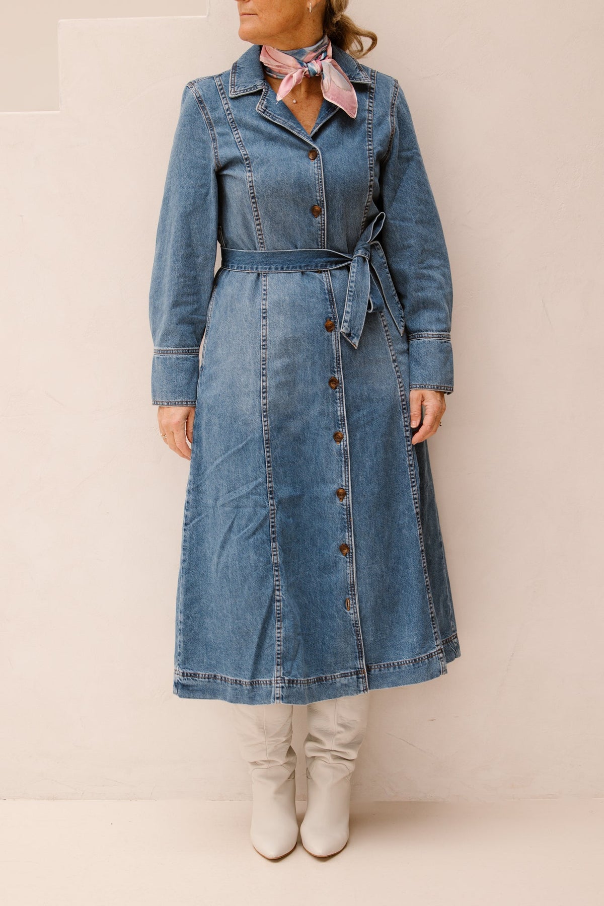 MSCHTuro Alena Shirt Dress Mid blue - Bij Keesje - MSCH Copenhagen - jurk