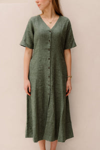 MSCHViana Ginia 2/4 Dress Laurel W Mel - Bij Keesje - MSCH Copenhagen - Jurk