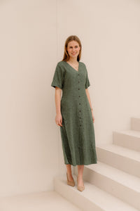 MSCHViana Ginia 2/4 Dress Laurel W Mel - Bij Keesje - MSCH Copenhagen - Jurk
