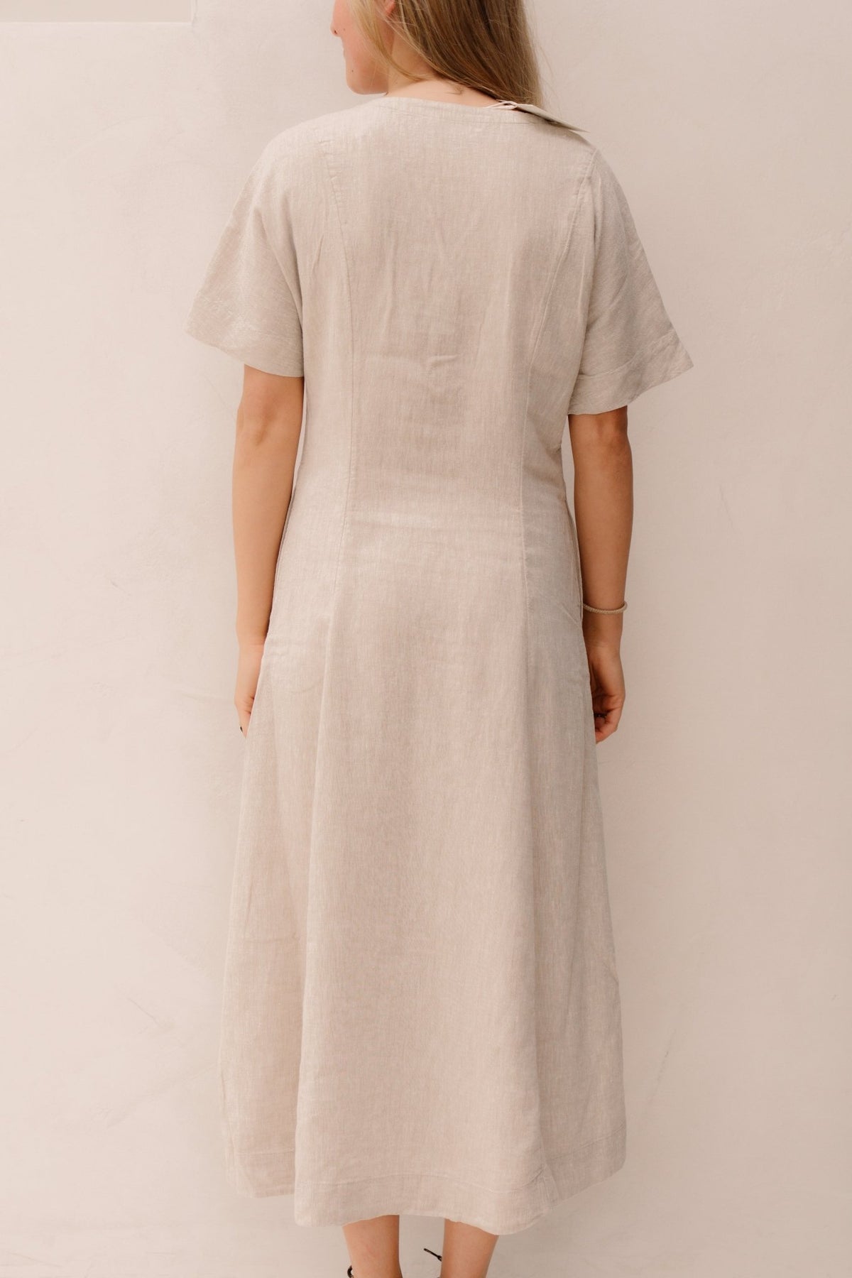 MSCHViana Ginia 2/4 Dress Sand Melange - Bij Keesje - MSCH Copenhagen - Jurk