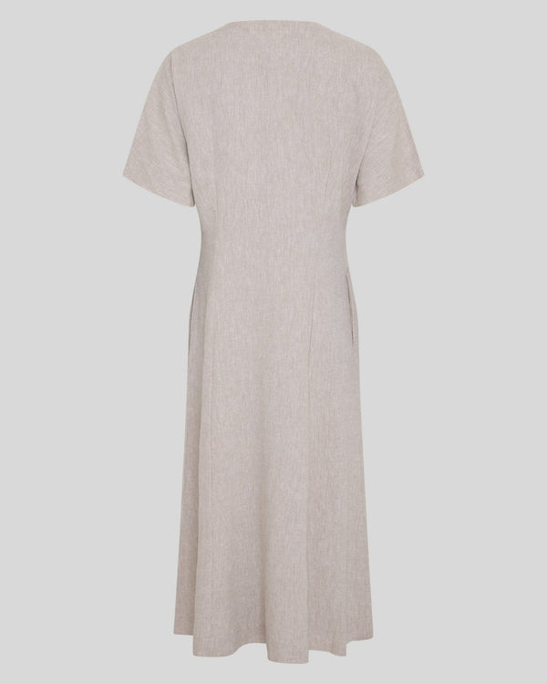 MSCHViana Ginia 2/4 Dress Sand Melange - Bij Keesje - MSCH Copenhagen - Jurk