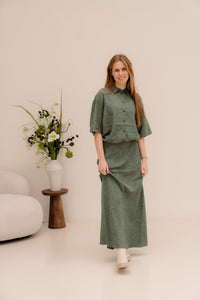 MSCHViana Ginia 3/4 Shirt Laurel W Mel - Bij Keesje - MSCH Copenhagen - Blouse