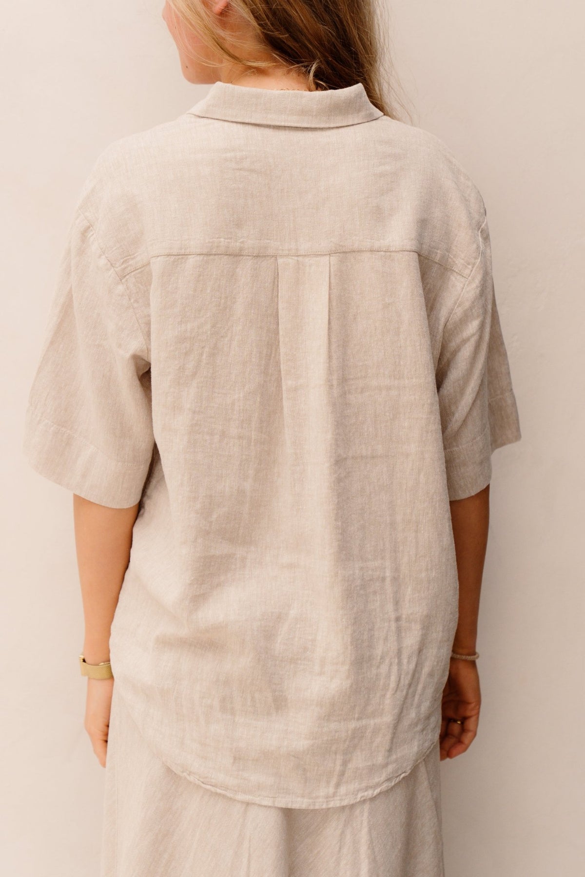 MSCHViana Ginia 3/4 Shirt Sand Melange - Bij Keesje - MSCH Copenhagen - Blouse