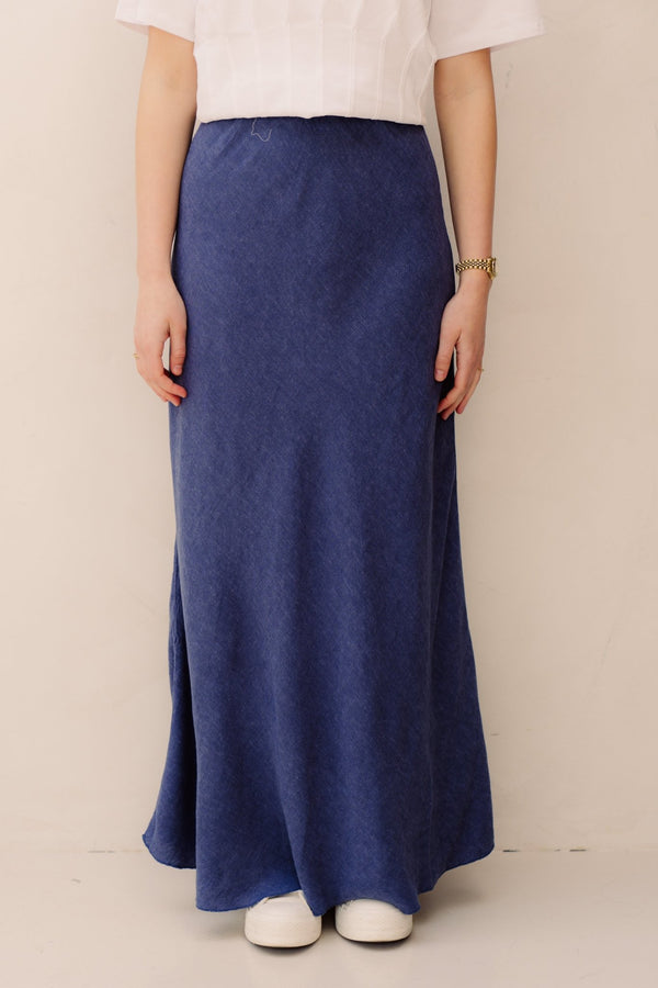 MSCHViana Ginia Skirt Indigo Melange - Bij Keesje - MSCH Copenhagen - rok