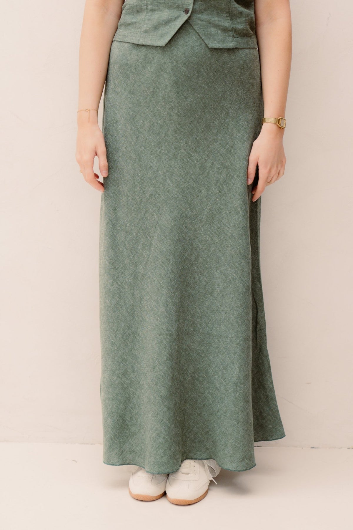 MSCHViana Ginia Skirt Laurel W Mel - Bij Keesje - MSCH Copenhagen - rok