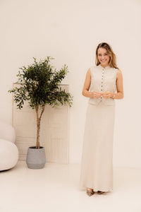 MSCHViana Ginia Skirt Sand Melange - Bij Keesje - MSCH Copenhagen - rok