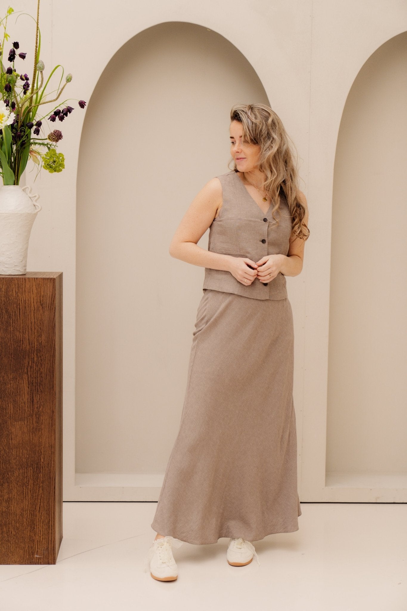 MSCHViana Ginia Waistcoat Sand Melange - MSCH Copenhagen | Shop