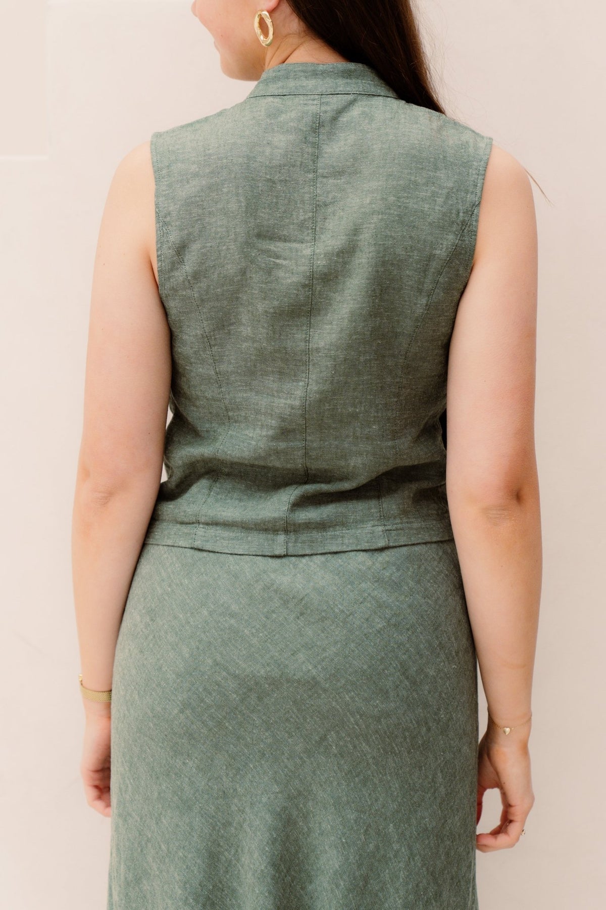 MSCHViana Ginia Waistcoat Laurel W Mel - Bij Keesje - MSCH Copenhagen - Gilet