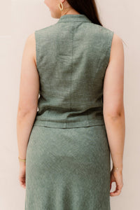 MSCHViana Ginia Waistcoat Laurel W Mel - Bij Keesje - MSCH Copenhagen - Gilet