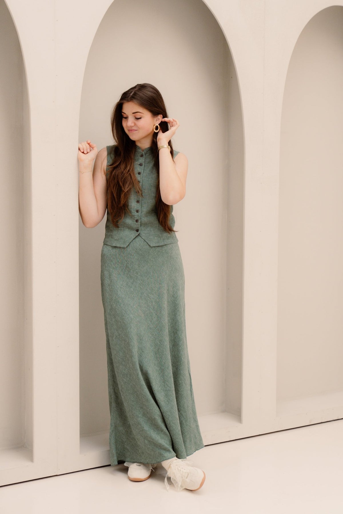 MSCHViana Ginia Waistcoat Laurel W Mel - Bij Keesje - MSCH Copenhagen - Gilet