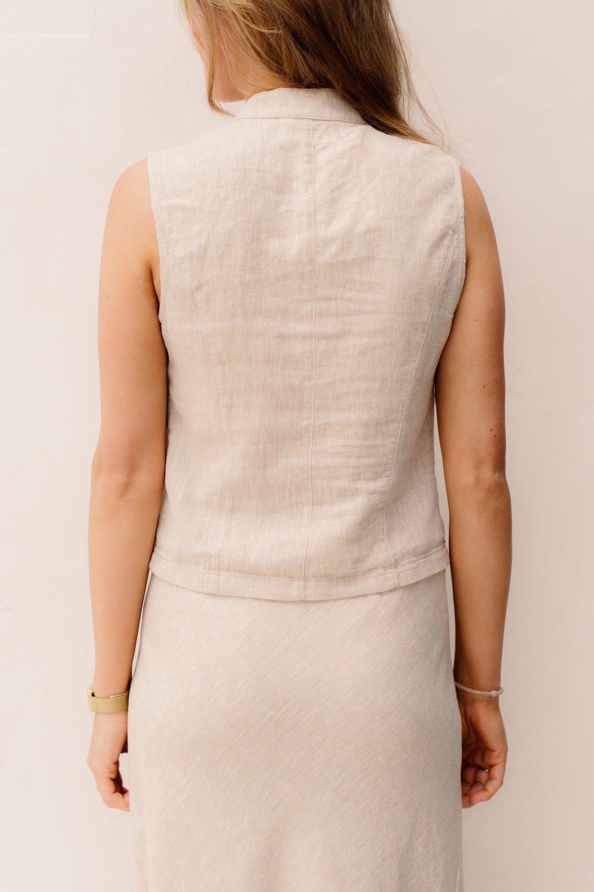 MSCHViana Ginia Waistcoat Sand Melange - Bij Keesje - MSCH Copenhagen - Gilet