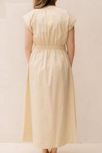 MSCHWiliane SL Dress Bleached Sand - Bij Keesje - MSCH Copenhagen - Jurk