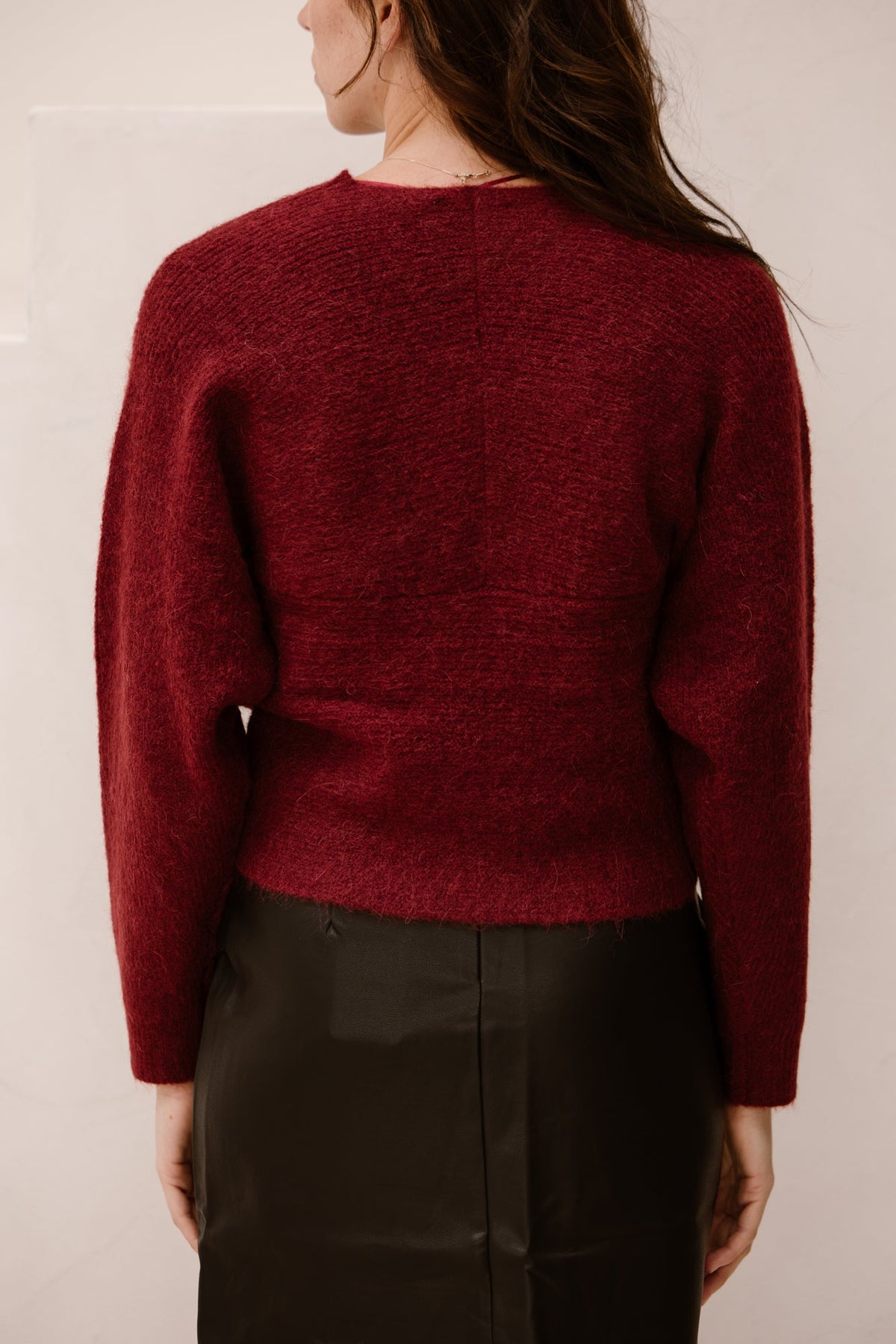 Mschzinelle hope wrap pullover syrah - Bij Keesje - MSCH Copenhagen