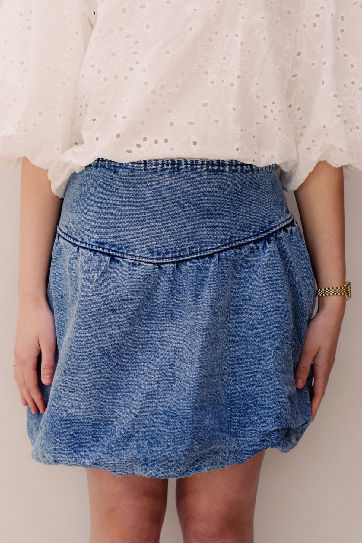 Muze baloon denim skirt - Bij Keesje - Bij Keesje - Rok