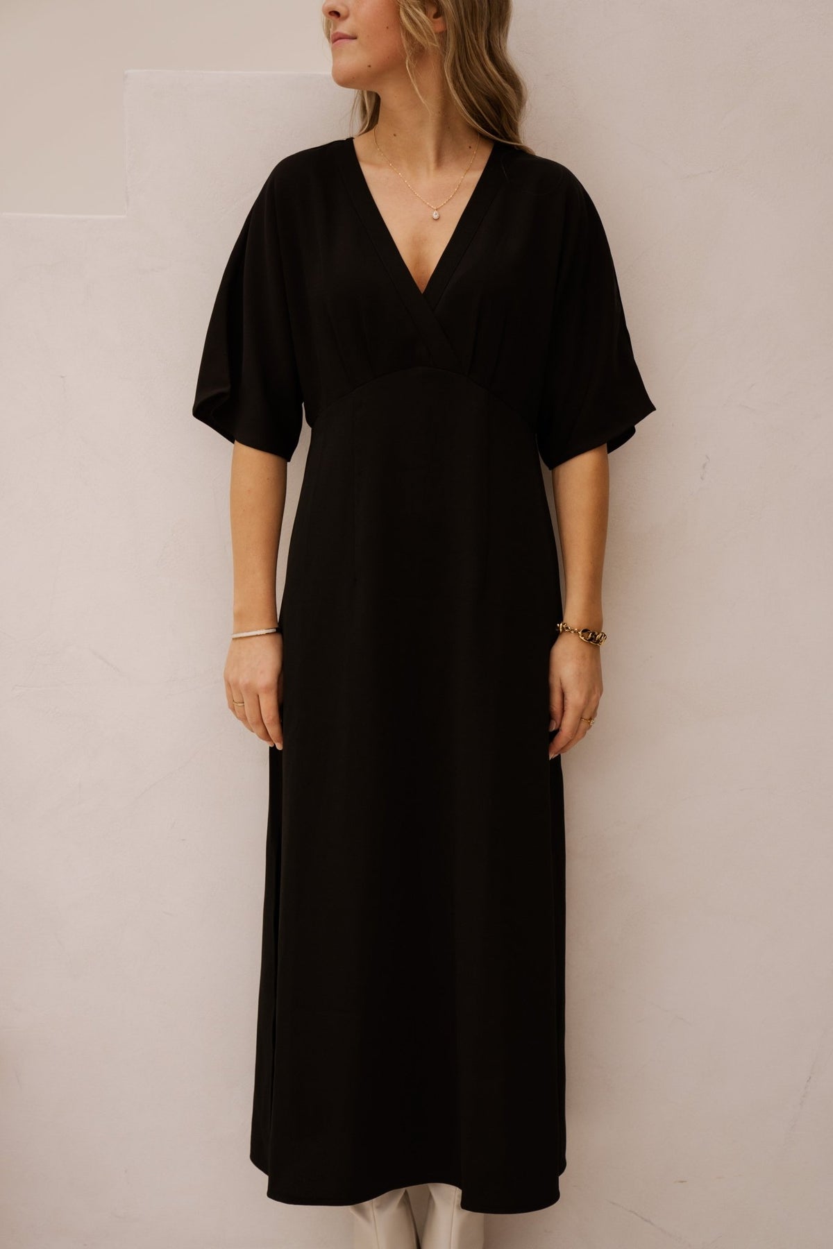 Myran solid dress black NN - Bij Keesje - Neo Noir