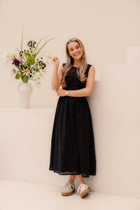 Myrna dot dress black - Bij Keesje - Neo Noir - Jurk