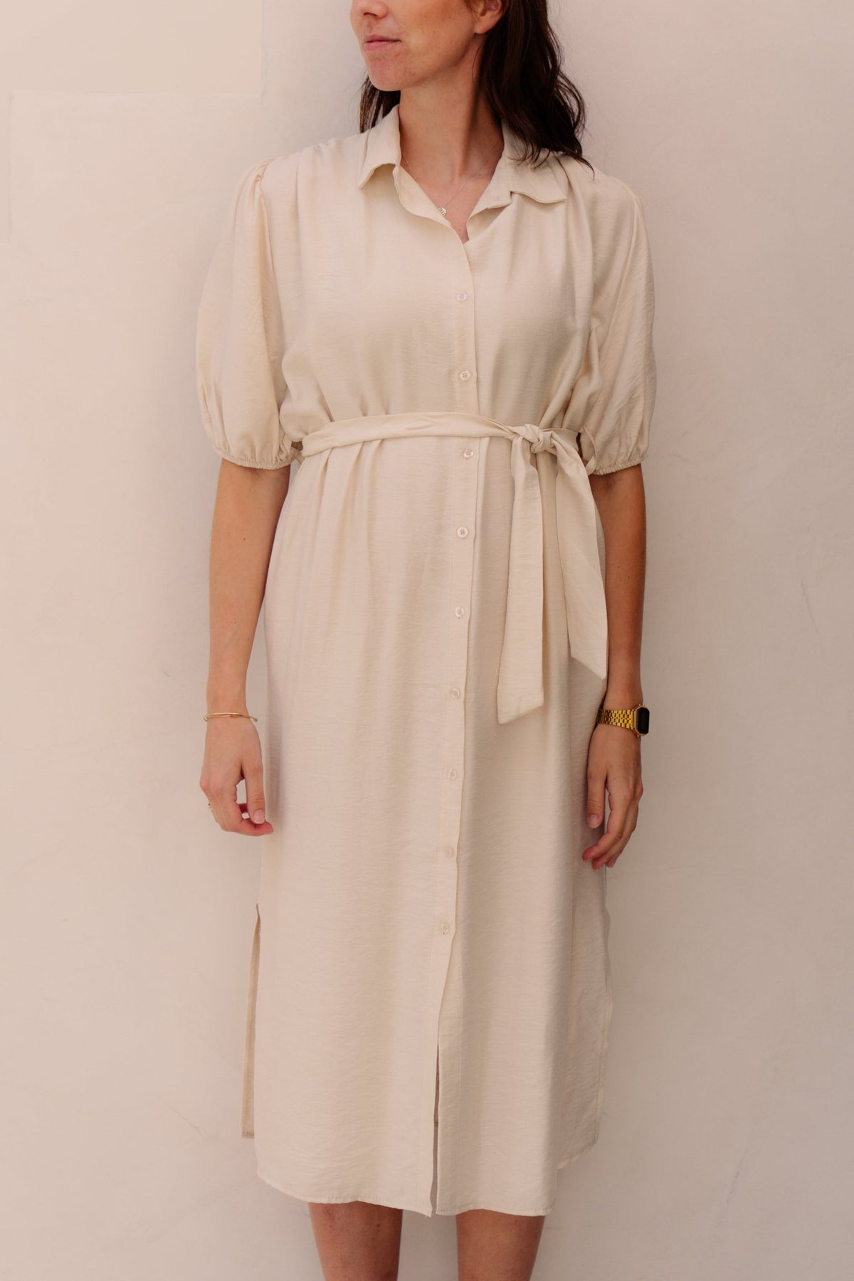 Myrna dress beige - Bij Keesje - Bij Keesje - Jurk