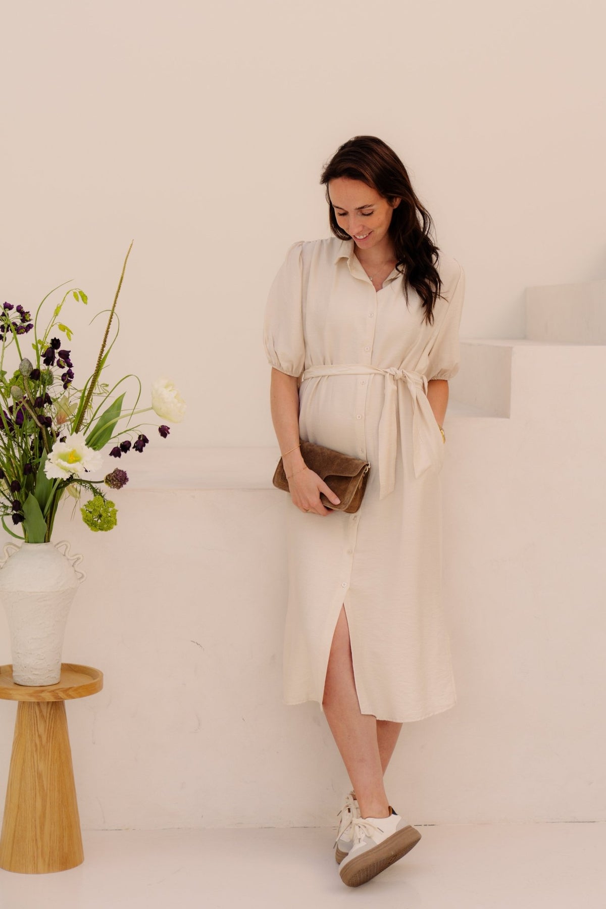 Myrna dress beige - Bij Keesje - Bij Keesje - Jurk