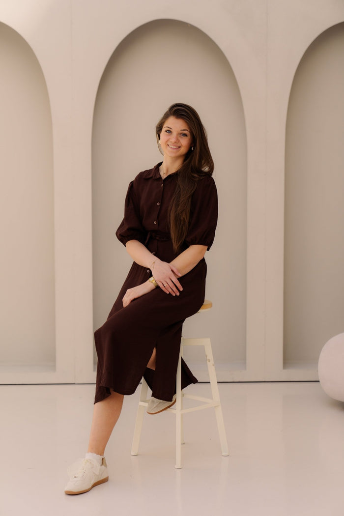 Myrna dress brown - Bij Keesje - Bij Keesje - Jurk