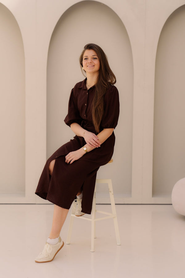 Myrna dress brown - Bij Keesje - Bij Keesje - Jurk