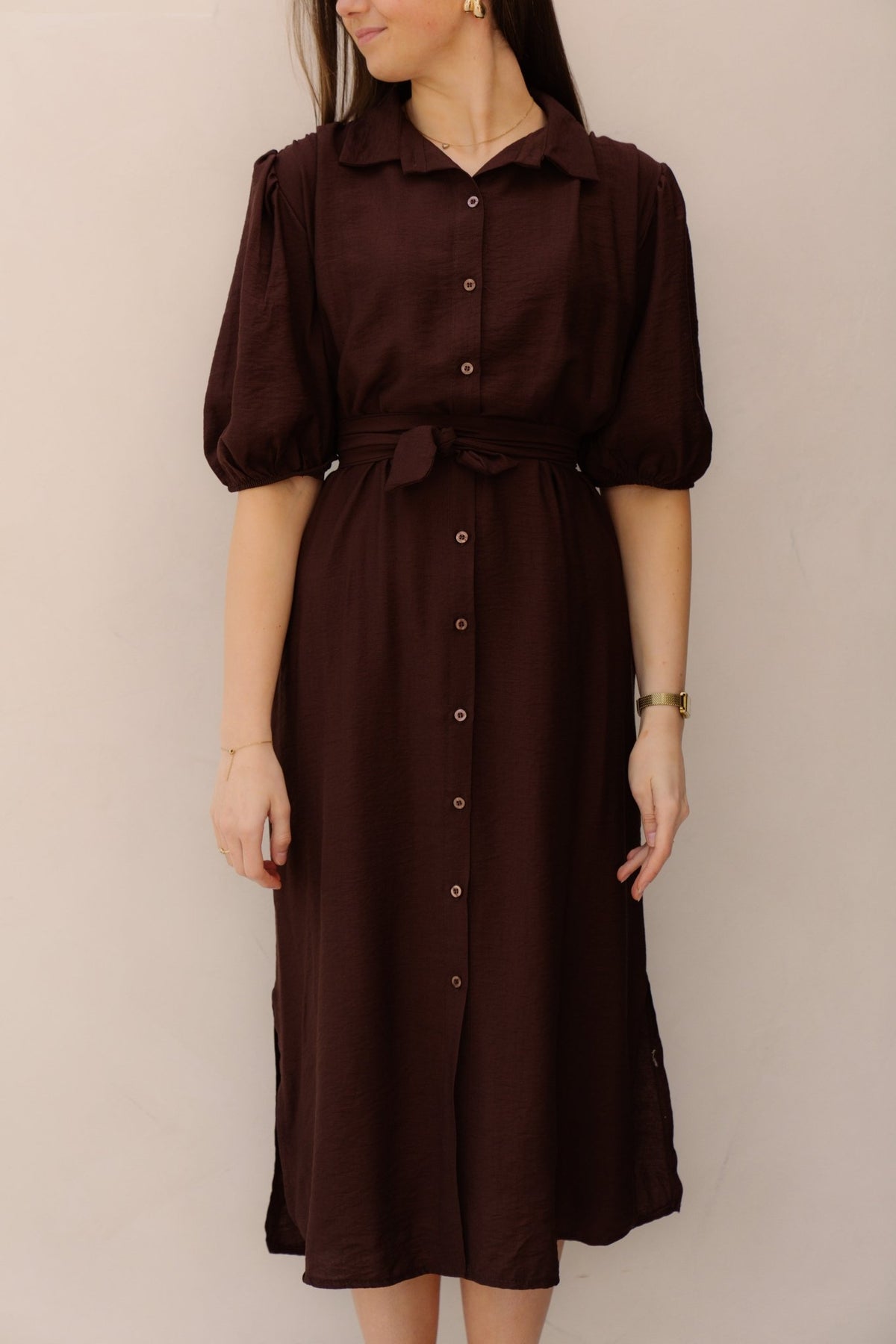 Myrna dress brown - Bij Keesje - Bij Keesje - Jurk