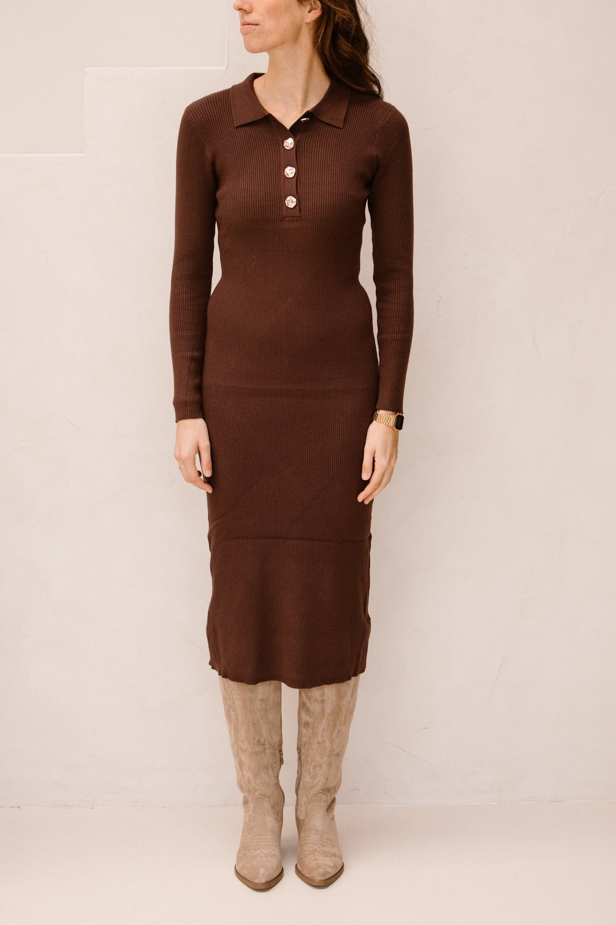 Nabolo dress maron - Bij Keesje - Ange