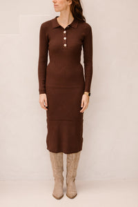 Nabolo dress maron - Bij Keesje - Ange