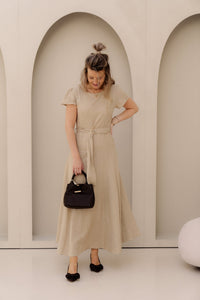 Naike dress tortora beige - Bij Keesje - Rinascimento - Jurk