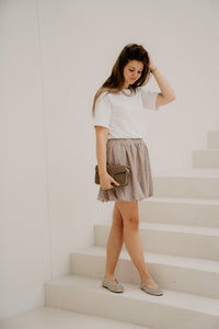 Naime Skirt Walnut - Bij Keesje - FLURESK - Rokken