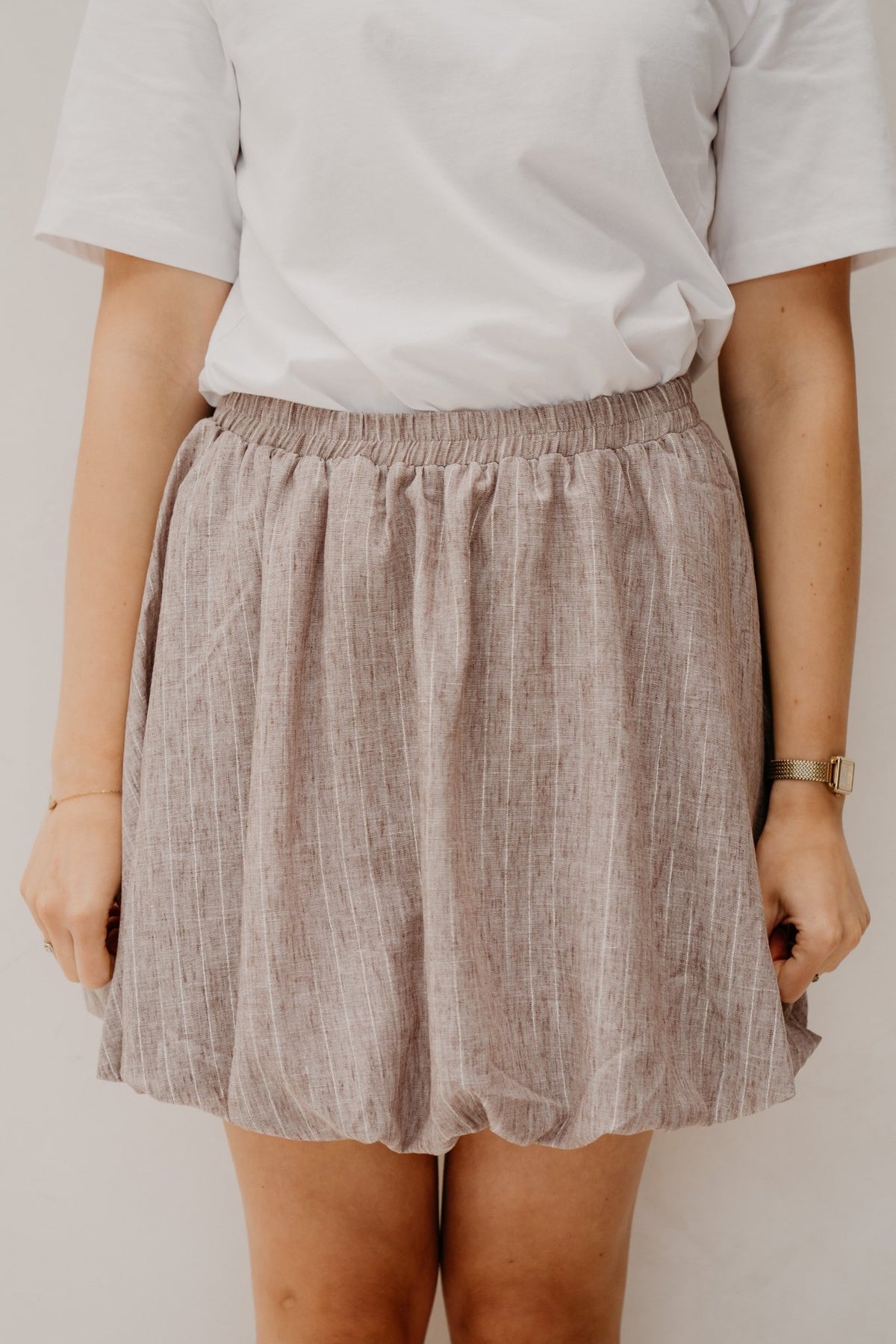 Naime Skirt Walnut - Bij Keesje - FLURESK - Rokken