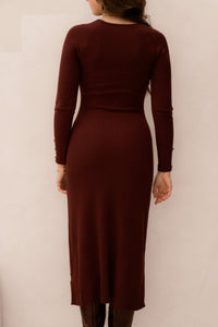 Naka dress grenat - Bij Keesje - Ange