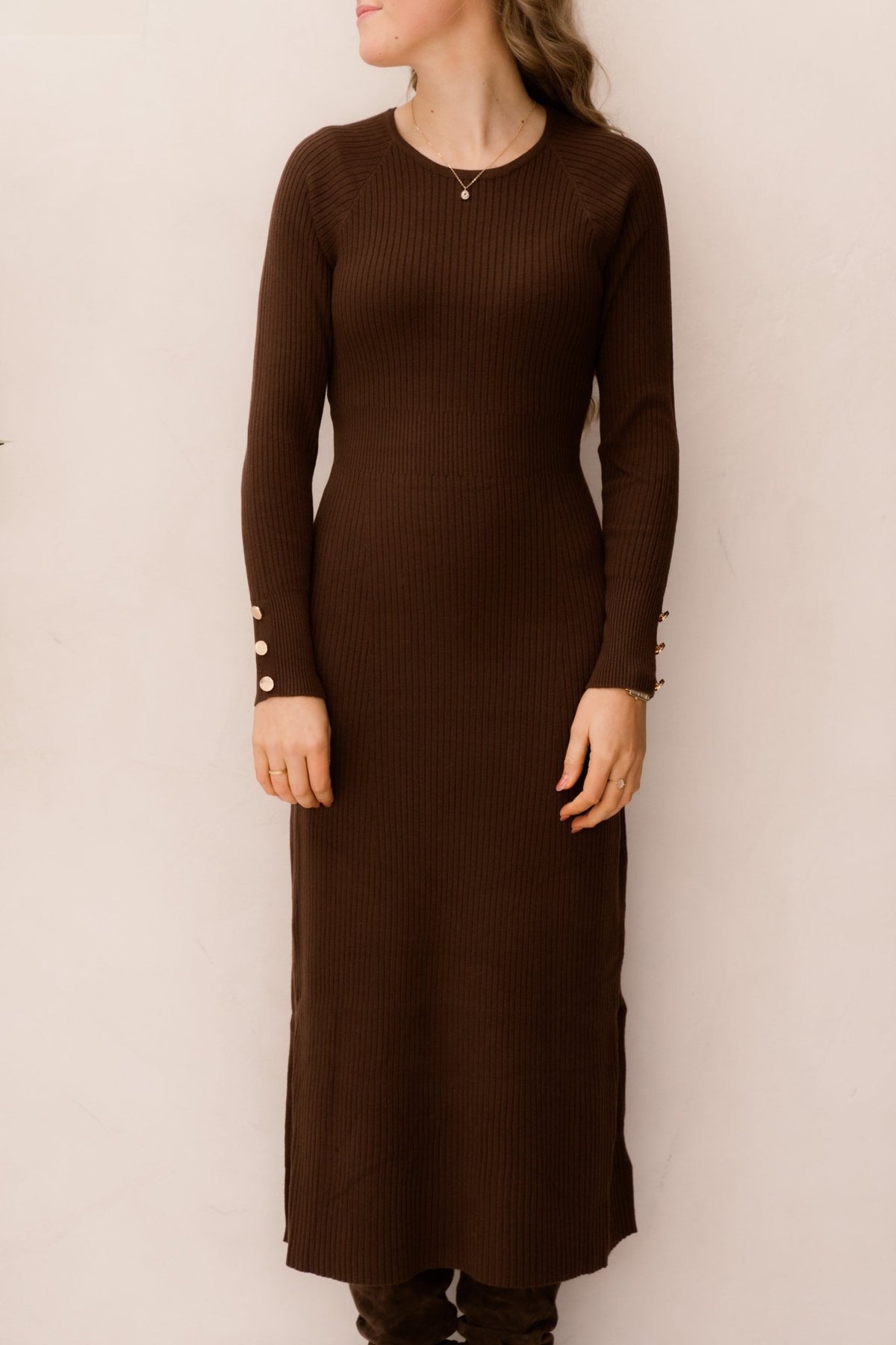 Naka dress mokka - Bij Keesje - Ange