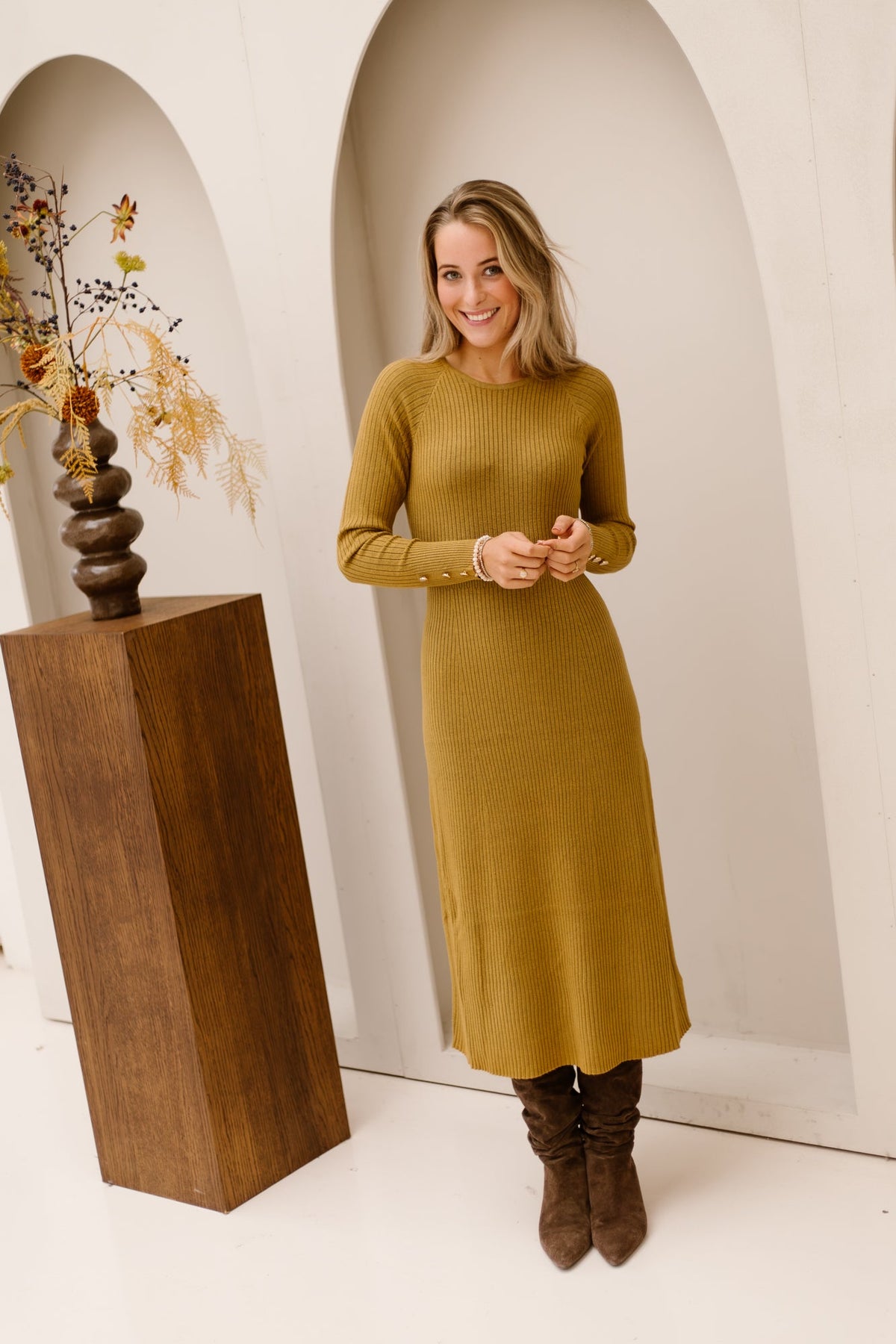 Nako dress bronze - Bij Keesje - Ange - Jurk
