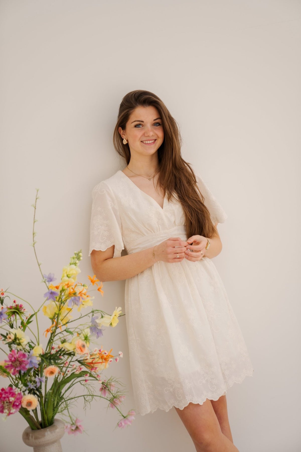 Nala jurk beige - Bij Keesje - Bij Keesje - Jurk