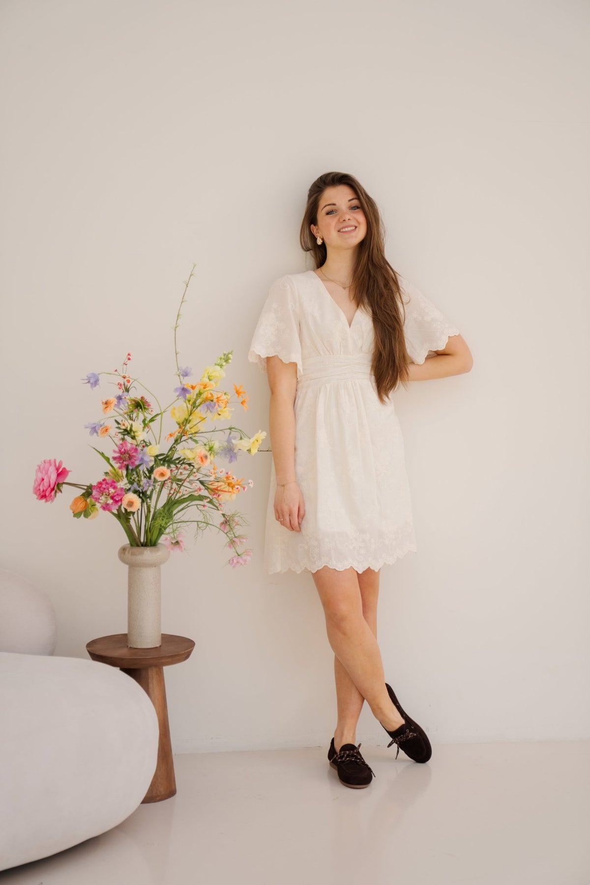 Nala jurk beige - Bij Keesje - Bij Keesje - Jurk