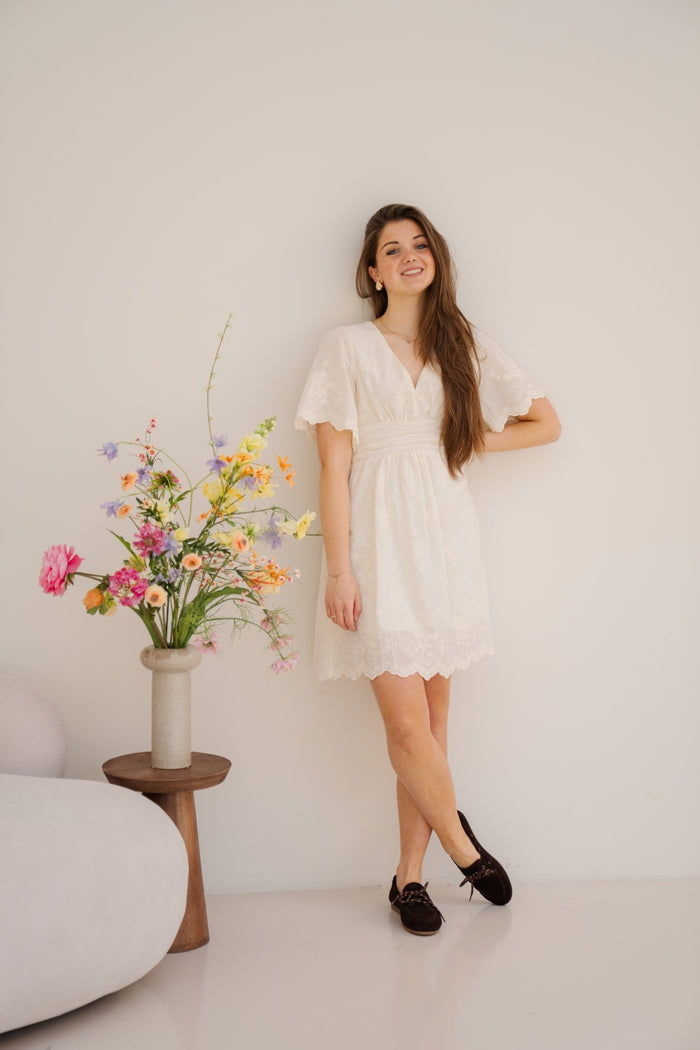 Nala jurk beige - Bij Keesje - Bij Keesje - Jurk