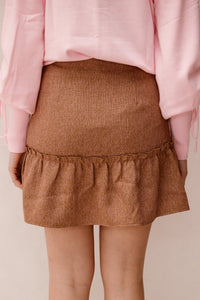 Nalea skirt Tawny Camel - Bij Keesje - FLURESK - rok