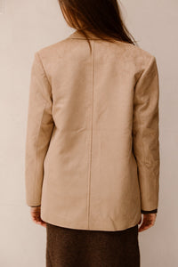 Namy Imitated Suede Blazer Sand - Bij Keesje - Neo Noir
